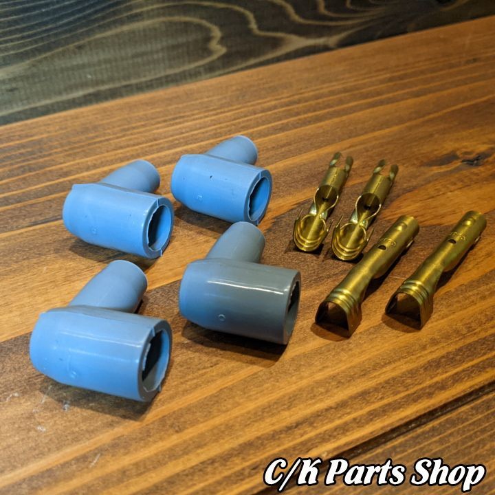 新品MSDプラグブーツ+ターミナル8個SET-90度　プラグコード用