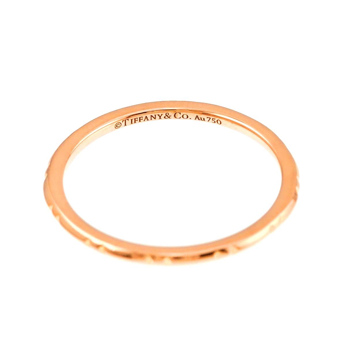 ティファニー TIFFANY&Co. トゥルー バンド 20.5号 リング K18 PG  