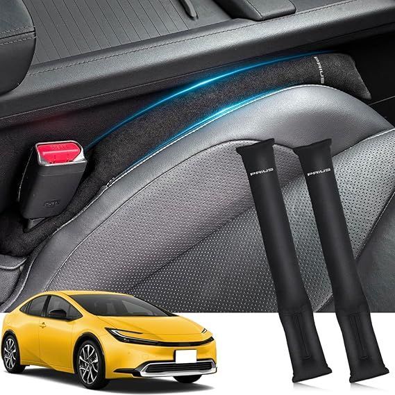 限定セール，人気セール HUDIY（フーディ）車 隙間クッション 新型プリウス 60系 車用 シートサイド隙間埋め PRIUS 5代目 (2023年1月～現行) スエード シートコンソール サイドクッション 一体成形 車用座席漏れ防止スト 応募券