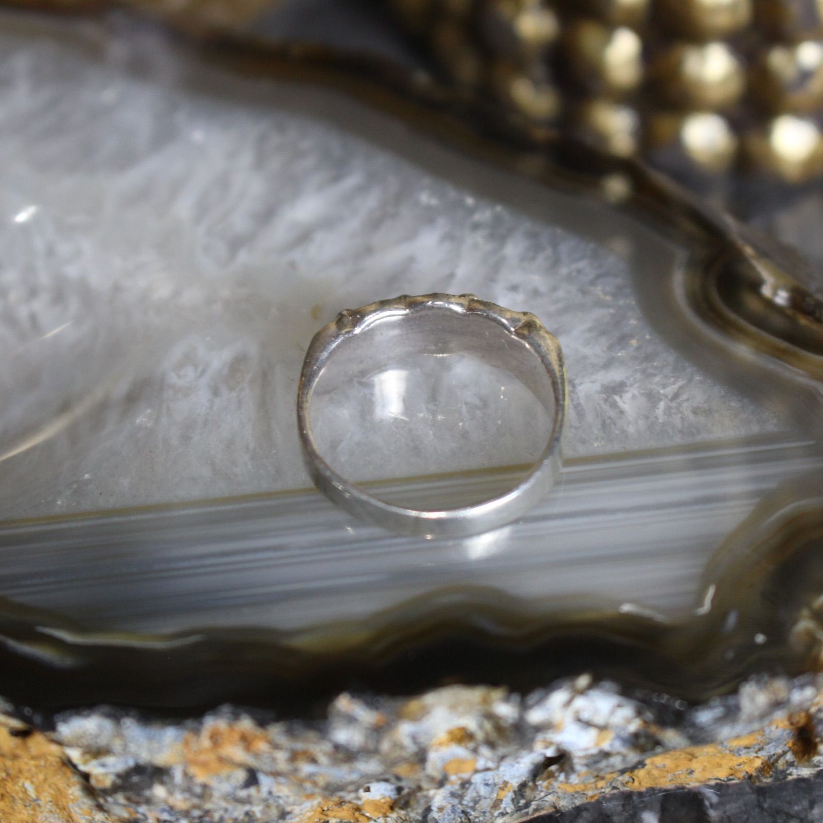 USA VINTAGE TH DESIGN SILVER RING/アメリカ古着デザイン