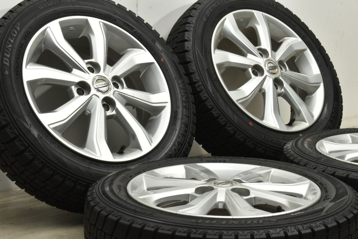 ニッサン デイズ 純正 14in 4.5J 46 PCD100 ダンロップ ウィンターマックス WM02 155 65R14 4本セット サクラ モコ 流用