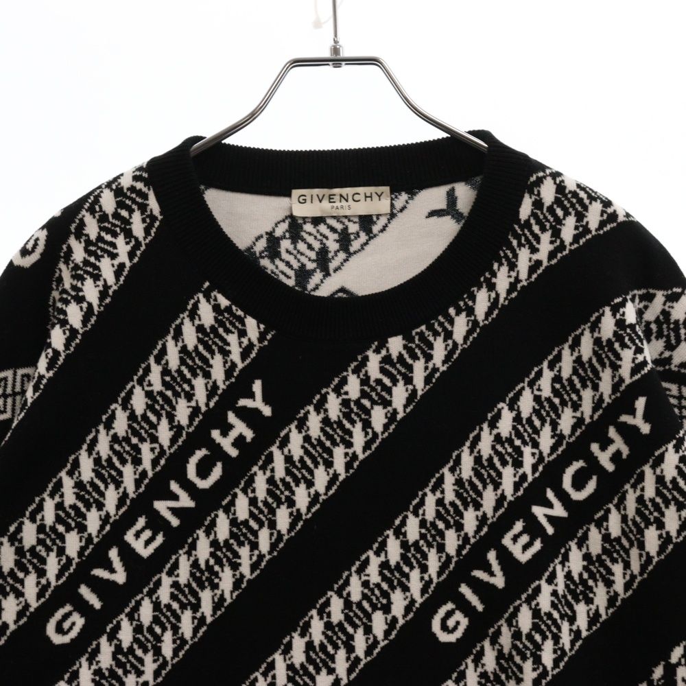 GIVENCHY (ジバンシィ) ロゴストライプニットセーター GIVENCHY (ジバンシィ) ロゴストライプニットセーター