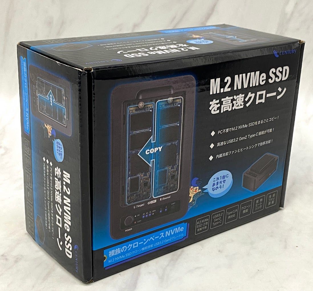 美品】 センチュリー 裸族のクローンベース NVMe CRCBM2NV2U32CP A0327 0410ML003 0120240408102705  - メルカリ