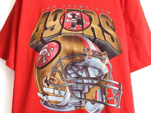 デッドストック 90s USA製 □ NFL オフィシャル 49ers プリント