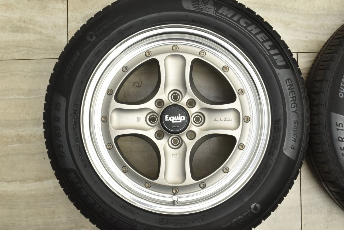 WORK EQUIP 40 15in 6J 39 ミシュラン エナジーセイバー4 175 65R15 ロードスター ヴィッツ ヤリス フィット デミオ エクイップ FFCRYSTALESIA_COM
