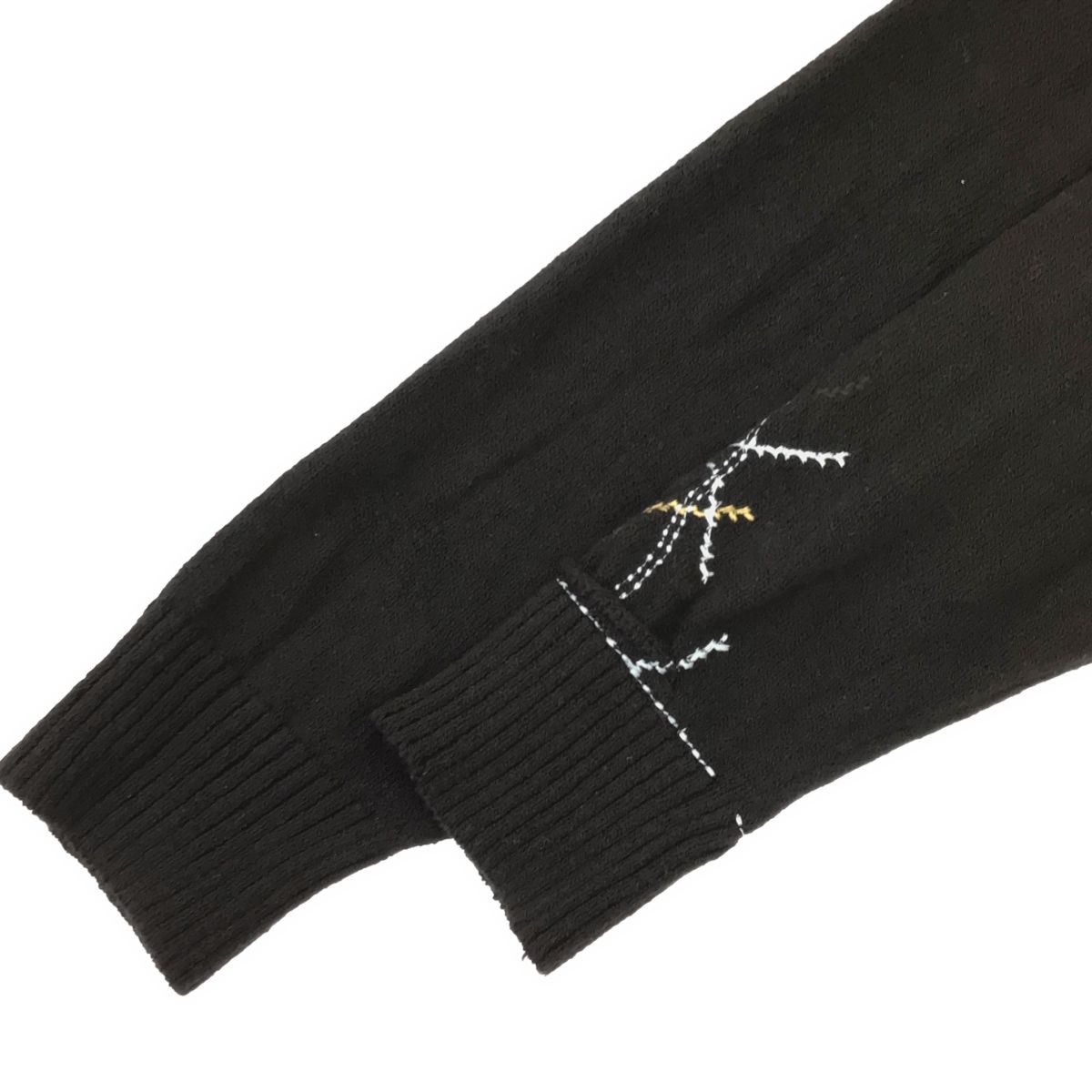 Y's RANDOM EMBROIDERY LOOSE PULLOVER 黒2 【公式通販】