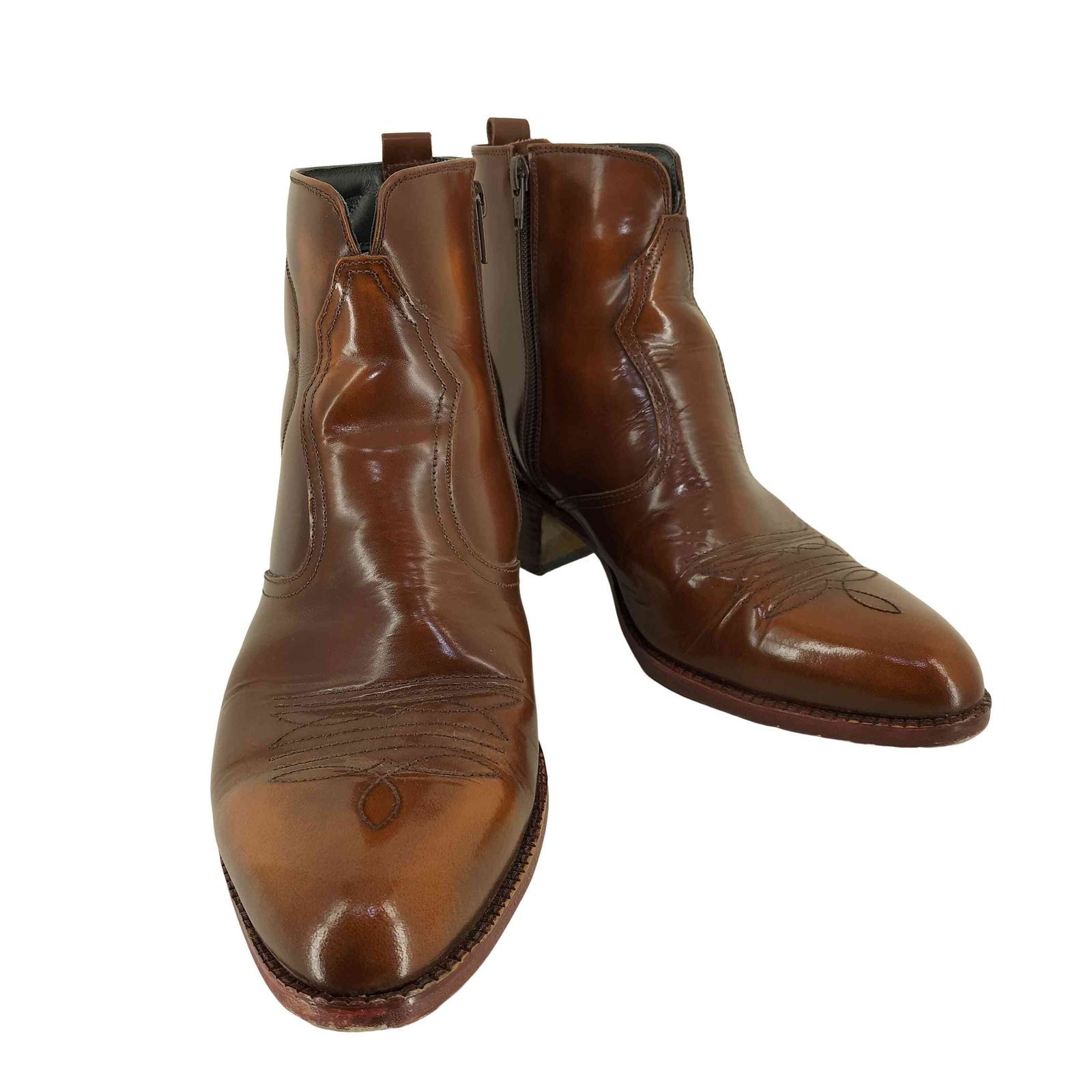 ユーズドフルギ USED古着 {{TEXAS VILLAGE}} ウエスタンミドルブーツ メンズ JPN：27 
