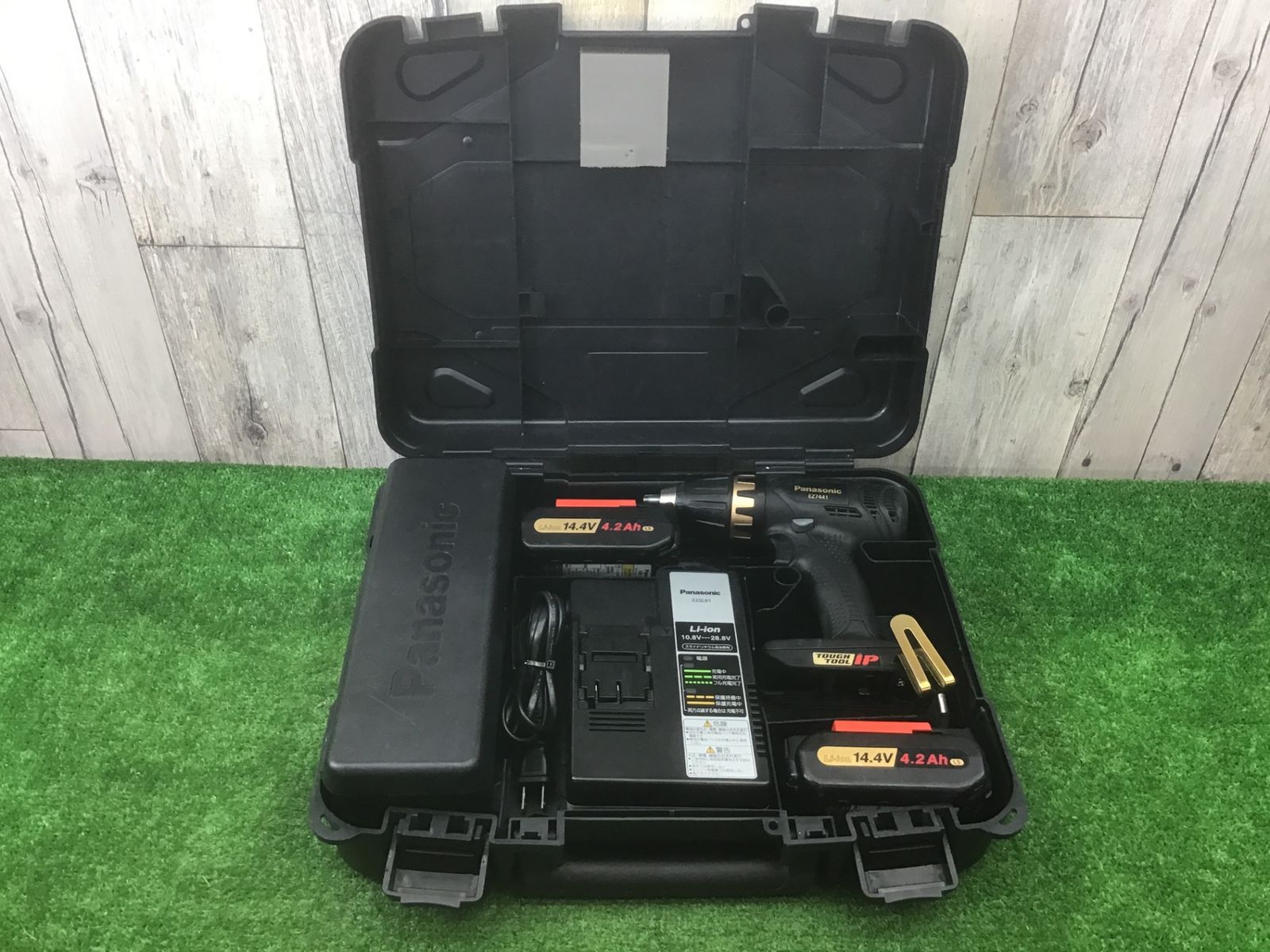 送料無料 動作品 パナソニック14.4VドリルドライバーEZ7441LS2ST1バッテリー2個付〇アクトツール富山店〇A