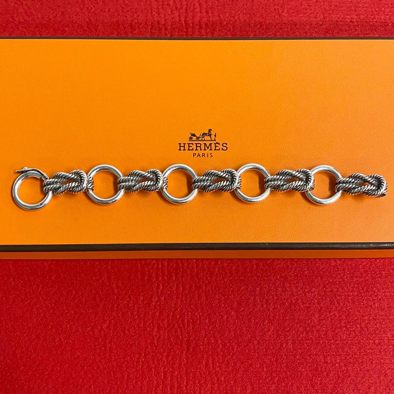 極 美品 HERMES エルメス ヴィンテージ オーディエンヌ シルバー925 