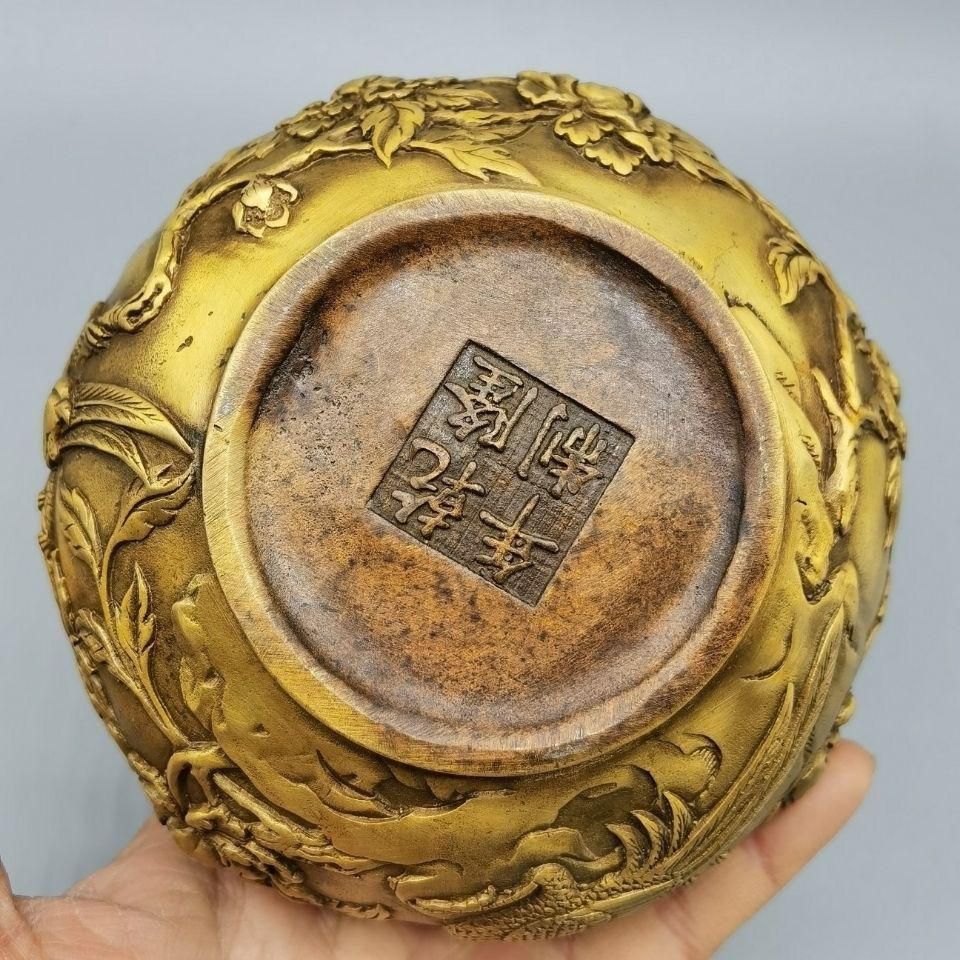 銅器 麒麟暖手炉 花鳥香薫炉 香道具 装飾品 工芸品 置物 銅器 手提げ薫香炉 麒麟暖手炉 装飾品 工芸品 置物 - メルカリ