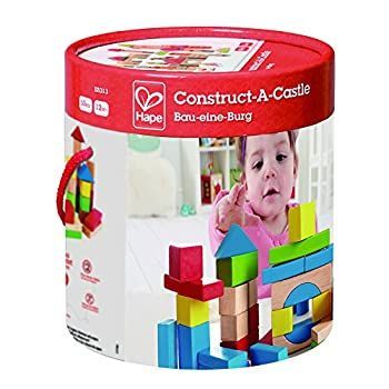 【中古】Hape(ハペ) 積み木(白木u0026カラー)50 E0409A