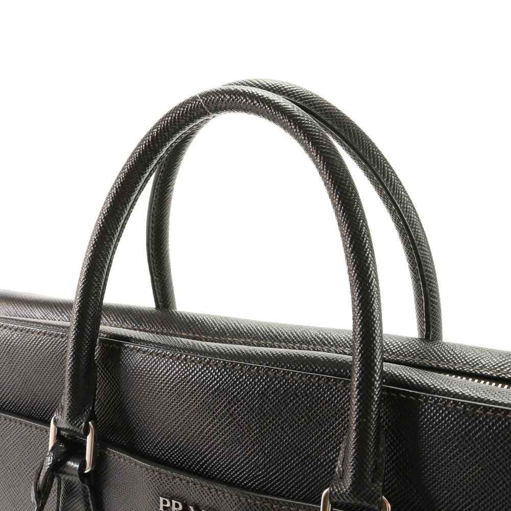 極美品 プラダ サフィアーノ レザー ビジネス バッグ 書類鞄 ブリーフ  