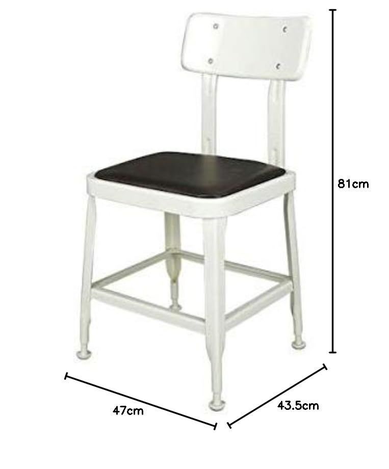 スタンダード チェア アイボリー 椅子 高さ810×幅435×奥行470mm 組立式 STANDARD ダルトン Dulton CHAIR IVORY 100-214IV