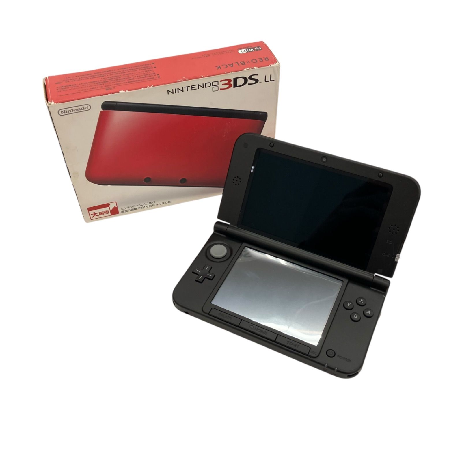 186000 現状品Nintendo 3DS LL  ブラックxレッド