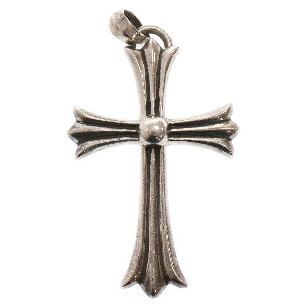 CHROME HEARTS クロムハーツ CH CROSS LRG W|BALE ラージクロス ウィズ ベイル ペンダント ネックレストップ シルバー