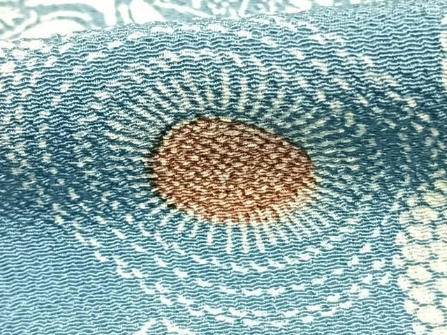 平和屋着物▽上質な小紋　単衣　水玉　正絹　逸品　AAAZ9207fy 平和屋着物▽上質な小紋 単衣 水玉 正絹 逸品 AAAZ9207fy