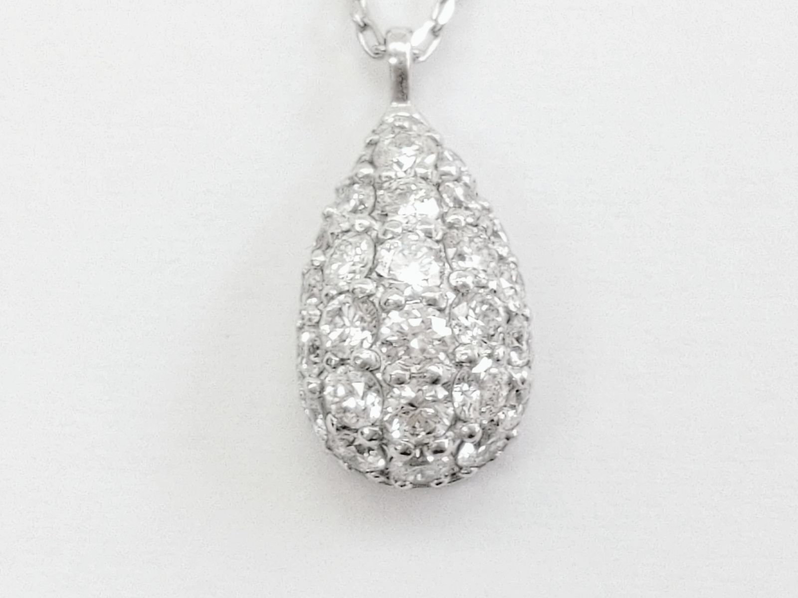 ツツミ Blessed Rain プラチナ ダイヤモンド0.53ct ネックレス【K299 