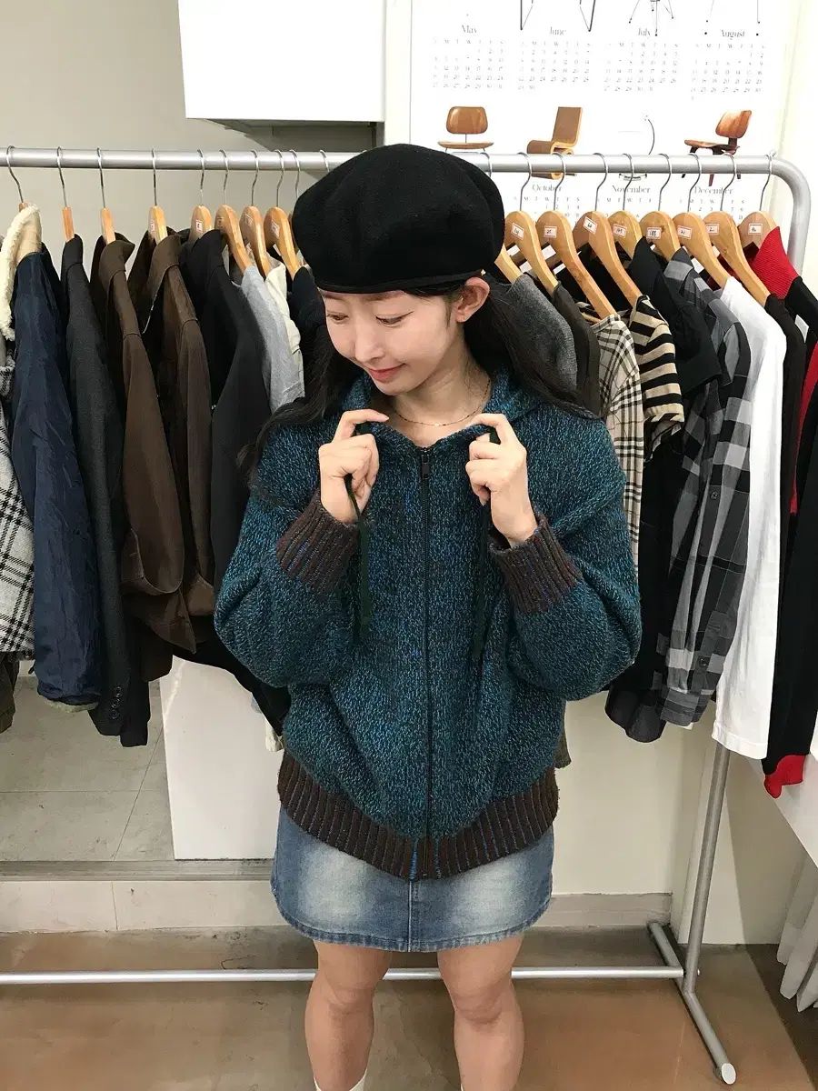 フード ジップアップ