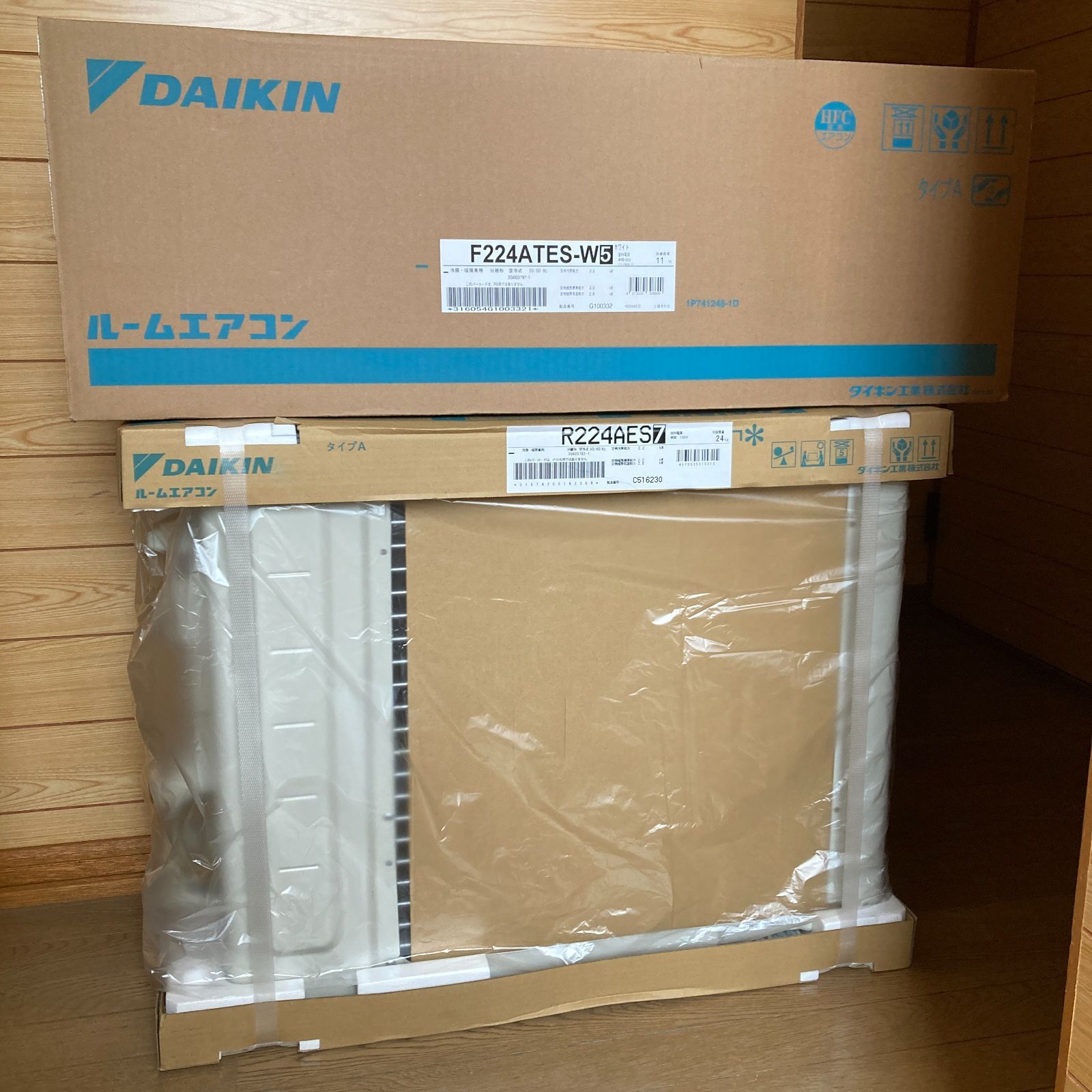 ダイキン 6畳用 ルーム エアコン 室外機セット F224ATES R224AES DAIKIN