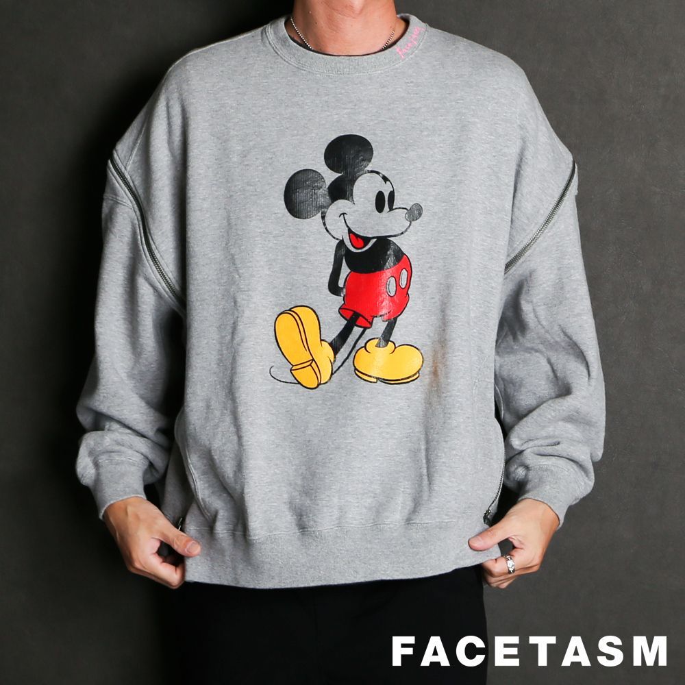 FACETASM/ファセッタズム】MICKEY ZIPPER CREWNECK / スウェット