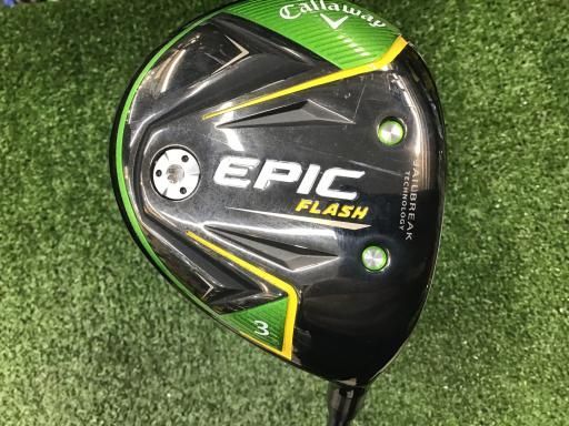 キャロウェイ EPIC FLASH 3W USA フェアウェイウッド FW リシャフト フレックスその他 メンズ 男性用 右利き 右用 Bランク ゴルフクラブ