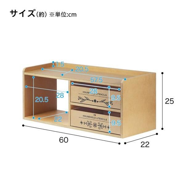ニーズ カウンター上収納ボックス 幅60 cm