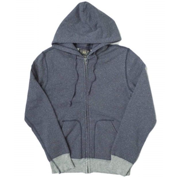 RRL DOUBLE RL ダブルアールエル ジップアップパーカー ネイビー RRL DOUBLE RL ダブルアールエル ジップアップパーカー ネイビー