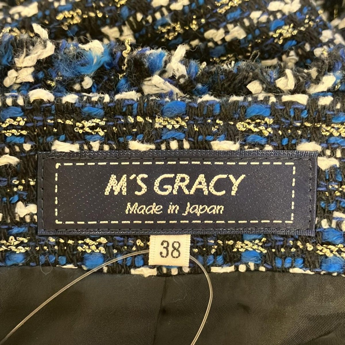 【新品タグ付】M's gracy エムズグレイシー　ジャケット　フェイク革 新品タグ付】M's gracy エムズグレイシー ジャケット フェイク革