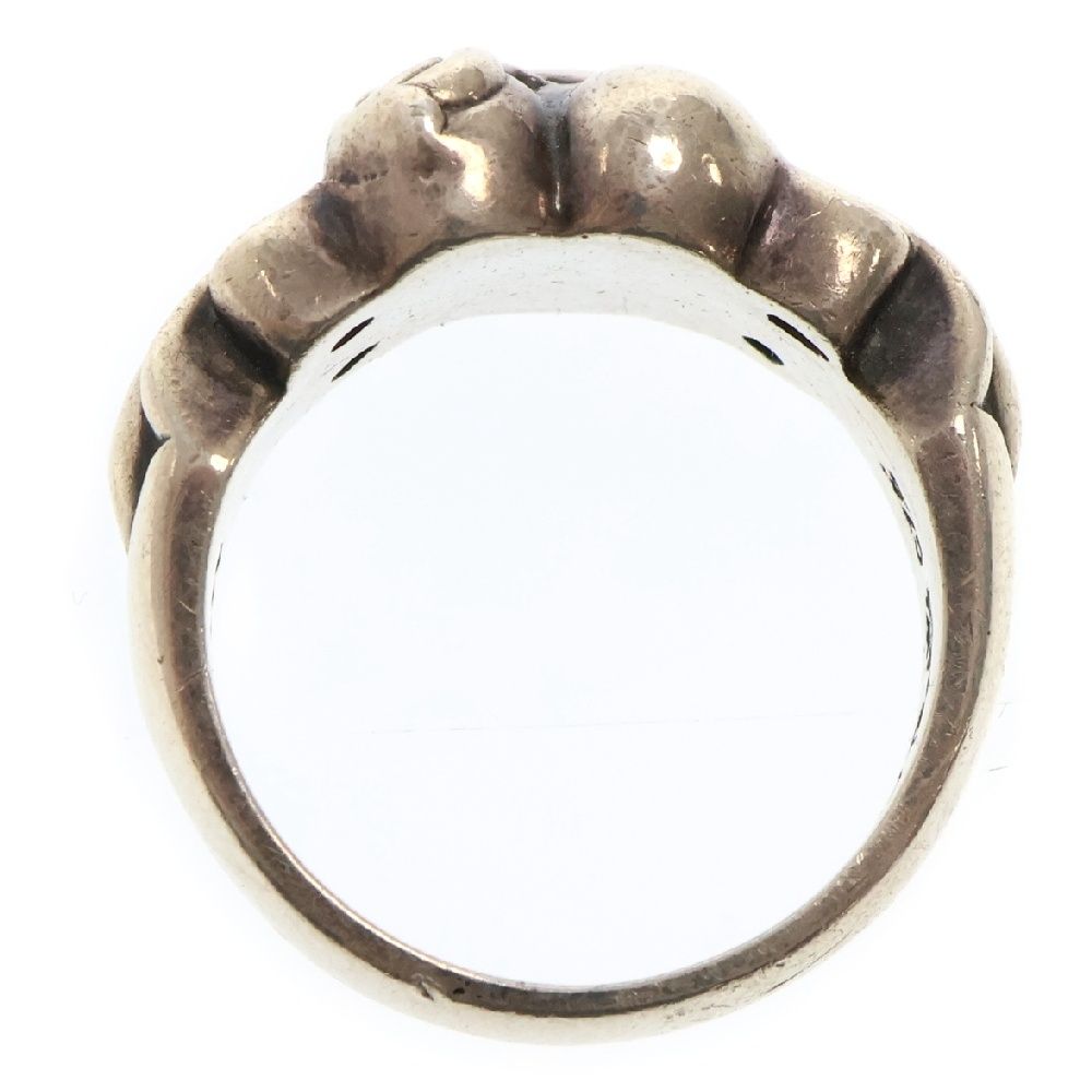 CHROME HEARTS (クロムハーツ) CRS HRT RING フローラルクロス
