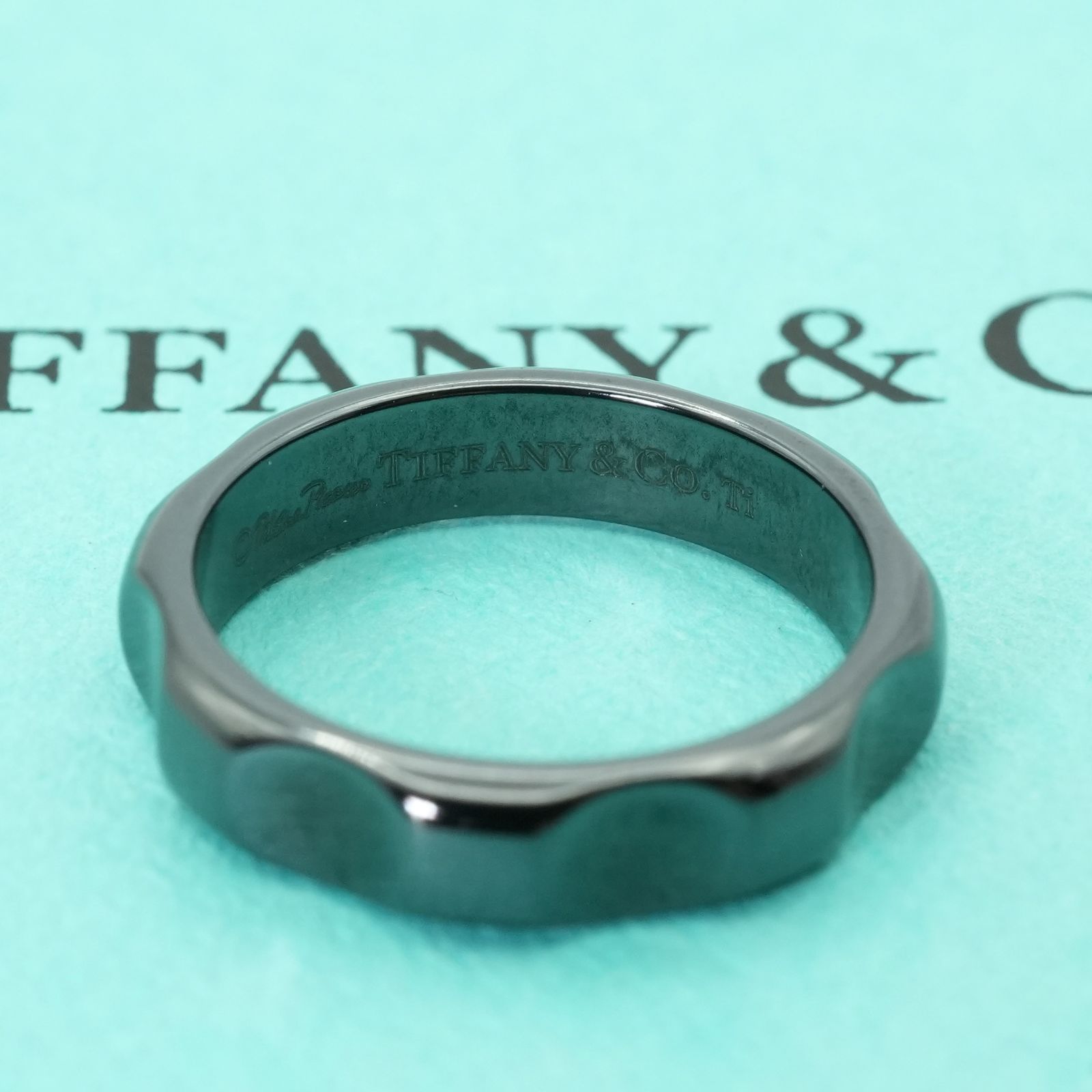 Tiffany & Co. - ティファニー チタン 1837 リング 9号 シルバー