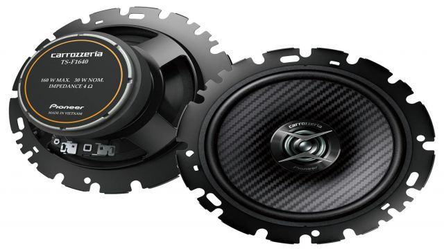 Pioneer スピーカー TS-F1640-2 16cm カスタムフィット コアキシャル 2ウェイ ハイレゾ対応 カロッツェリア