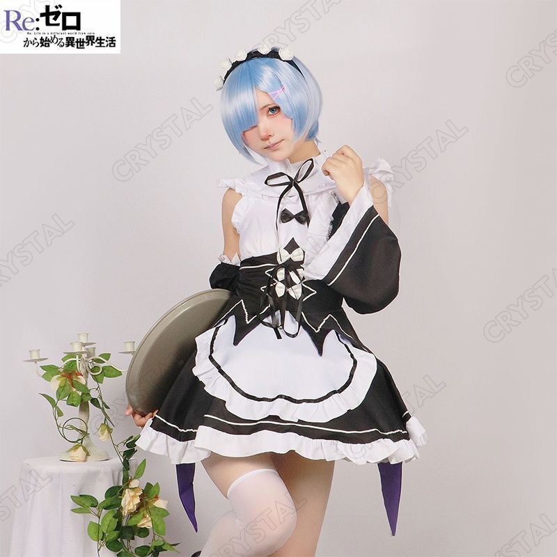 即発送⭕️Mサイズ24cmフルセットリゼロ レム コスプレ衣装 ウィッグ 靴 即発送⭕️Mサイズ24cmフルセットリゼロ レム コスプレ衣装 ウィッグ 靴 即