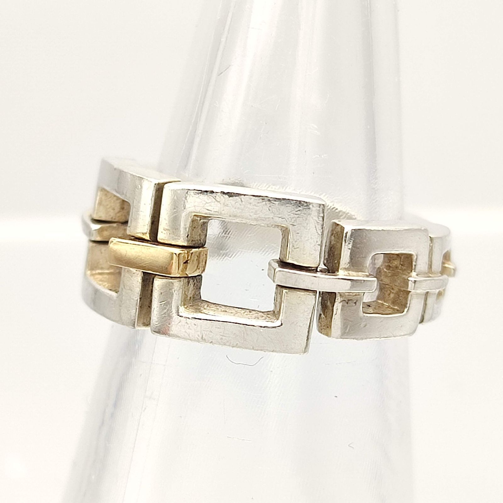 美品】STAR JEWELRY スタージュエリー コンビ スクエアチェーン