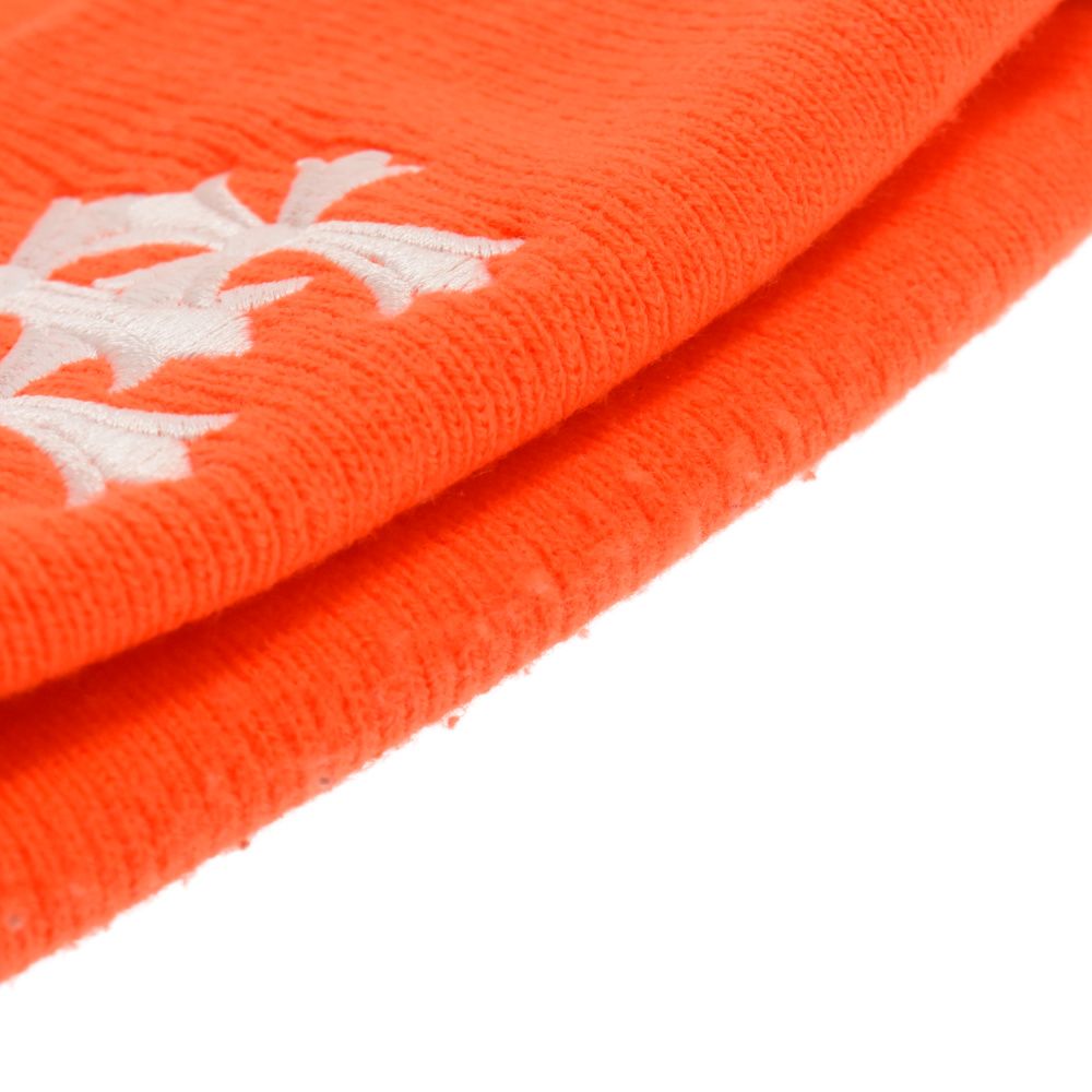 CHROME HEARTS (クロムハーツ) Cemetery Cross Beanie Neon Orange