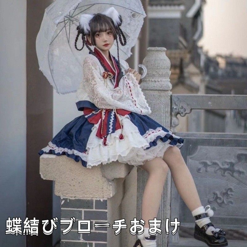 ロリータ lolita ワンピース ロリータ服 和風 日本式 ロリータ