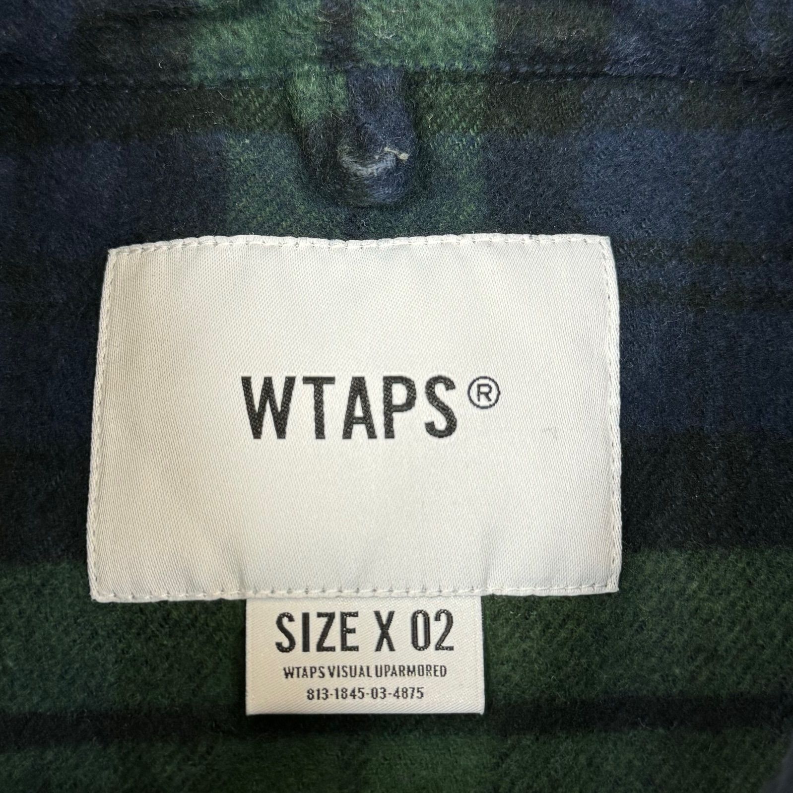 WTAPS ダブルタップス 19AW UNION LS SHIRT TEXTILE 192TQDT-SHM01 チェックシャツ 2　62943A