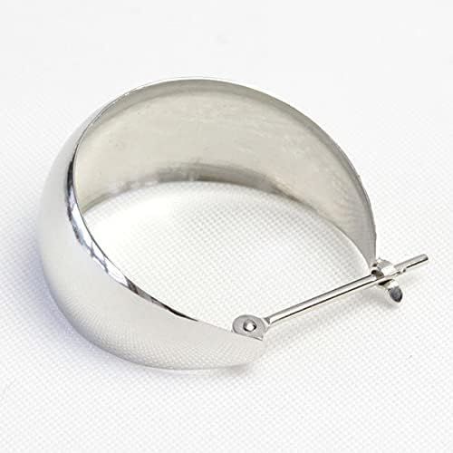 Pt900 ムーンピアス 10mm×20mm 月甲ピアス 地金ピアス フープピアス 