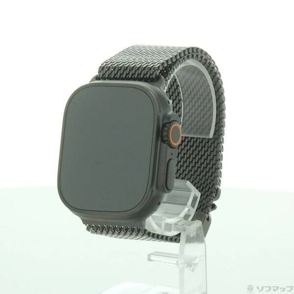 〔中古品〕Apple Watch Ultra 2 GPS + Cellular 49mm ブラックチタニウムケース ブラックチタニウムミラネーゼループ【258】