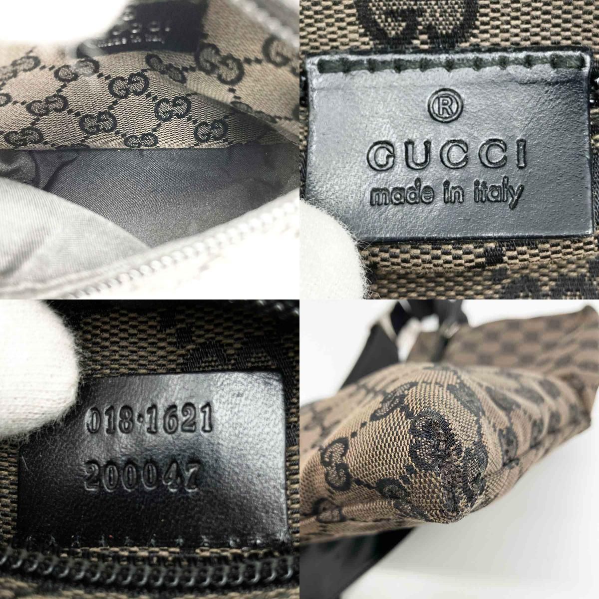 GUCCI グッチ GG柄 ウエストバッグ ボディバッグ ブラウン GG
