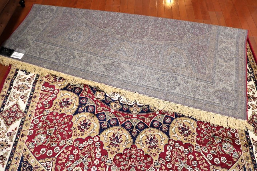 ペルシャ柄絨毯 200×290 新品未使用 6畳 大判ラグ カーペット 訳あり