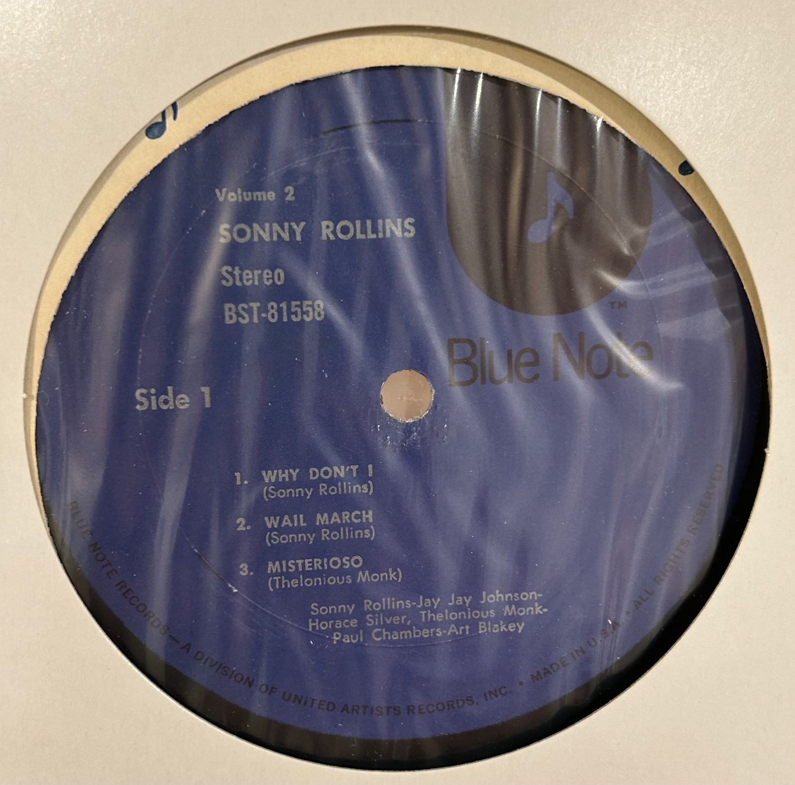 Sonny Rollins Vol. 2 レコード MADE IN USA 【公式通販】
