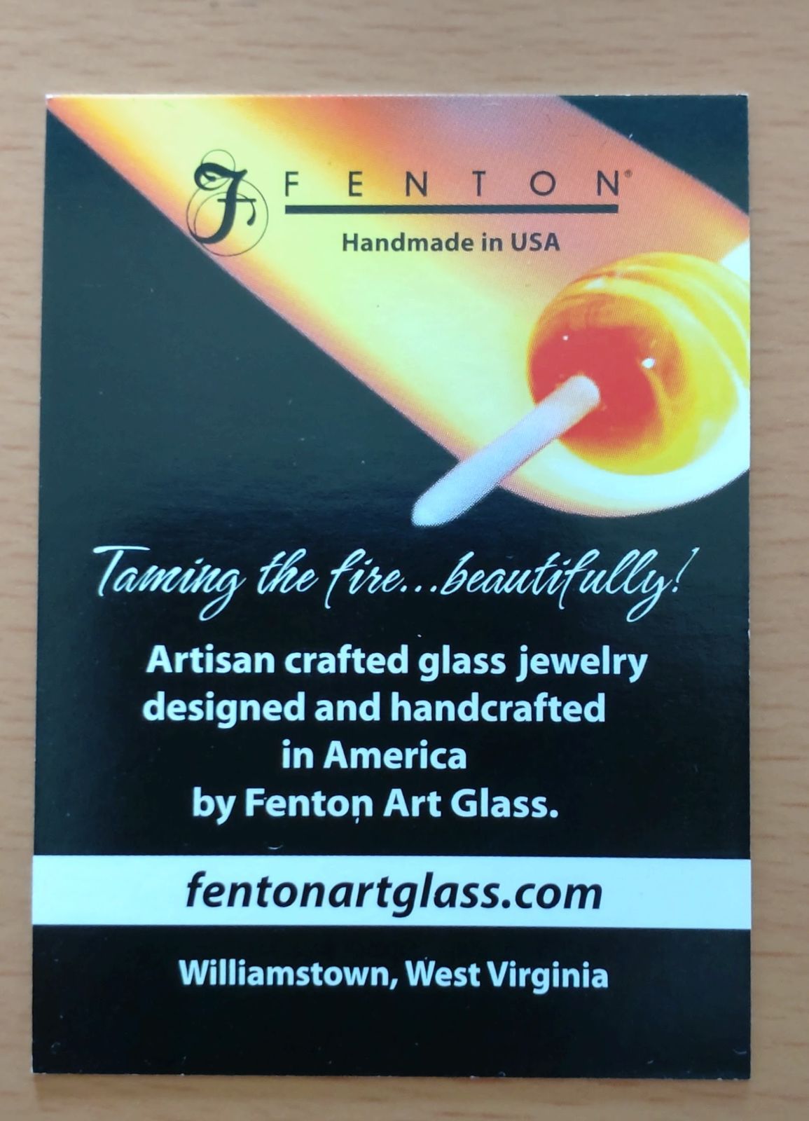 番外編　訳ありシリーズ　Fenton社ペンダントトップ　白