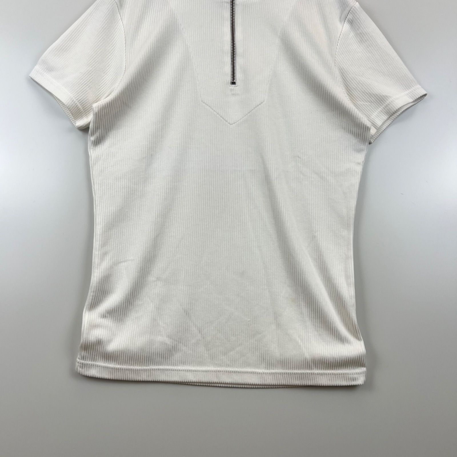 5351 pour les hommes 00s archive y2k half zip Tee プールオム