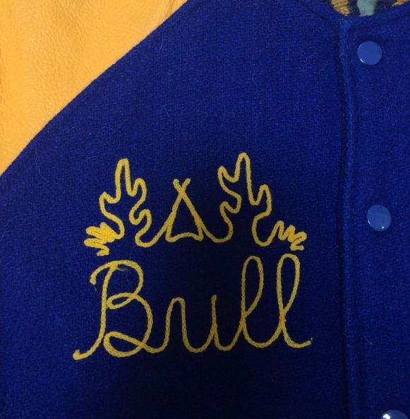 Back Street Crawlerスタジャン インディアン 革袖 Lサイズ 【中古