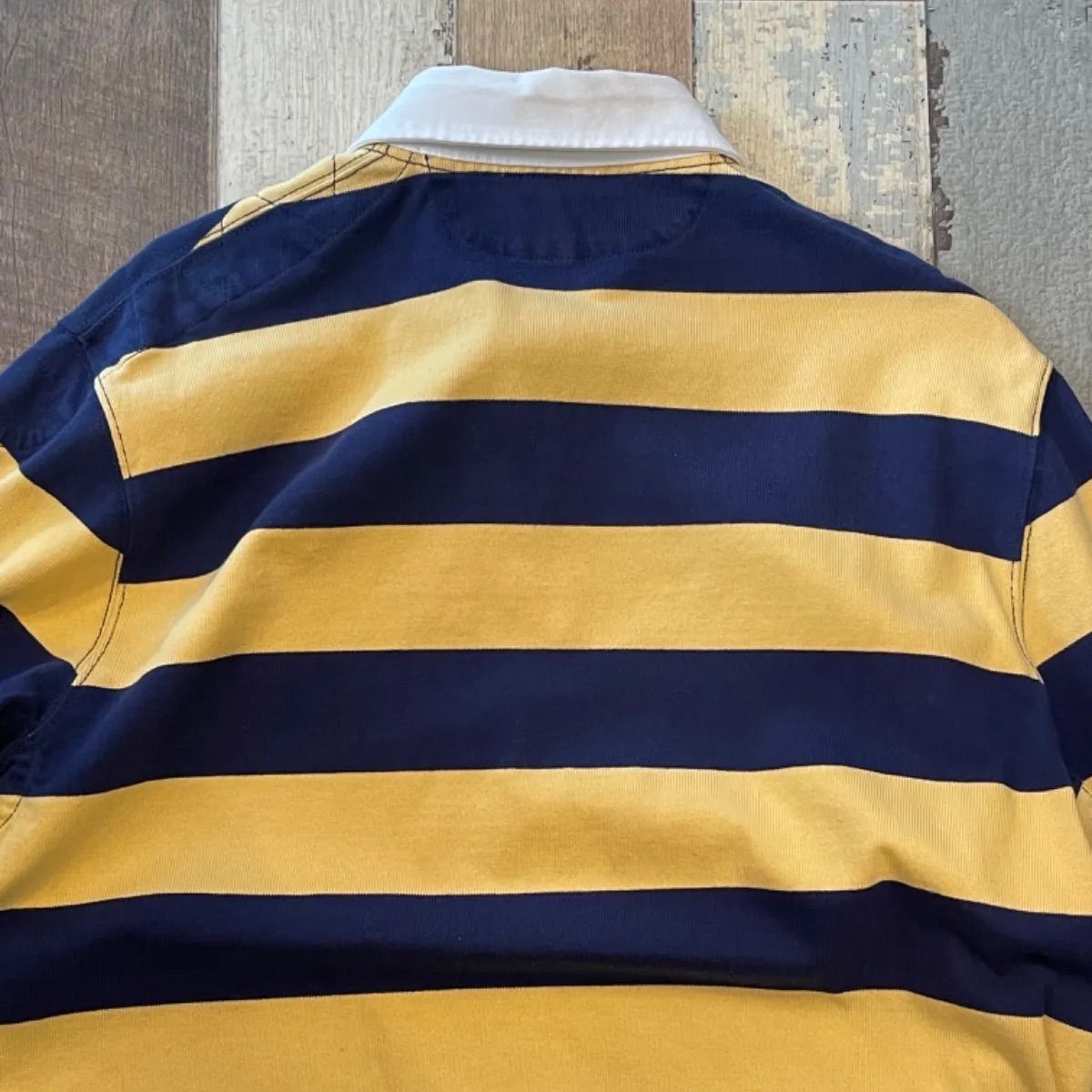 【POLO Ralph Lauren】90s ボーダーラガーシャツ A-3625 POLO Ralph Lauren】90s ボーダーラガーシャツ A-3625