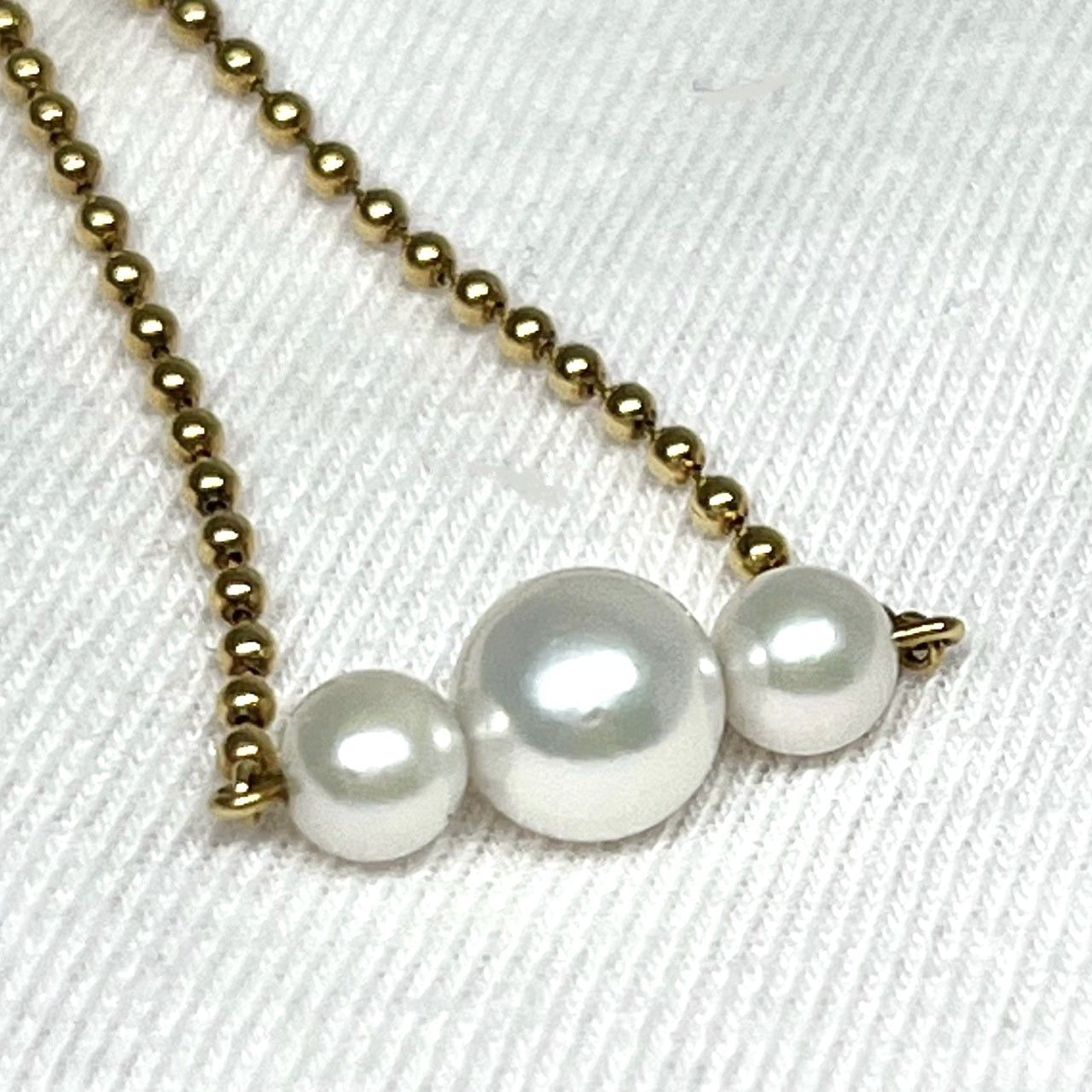 約80cm189gパール直径ミキモト MIKIMOTO K18YG パールネックレス K18 ...