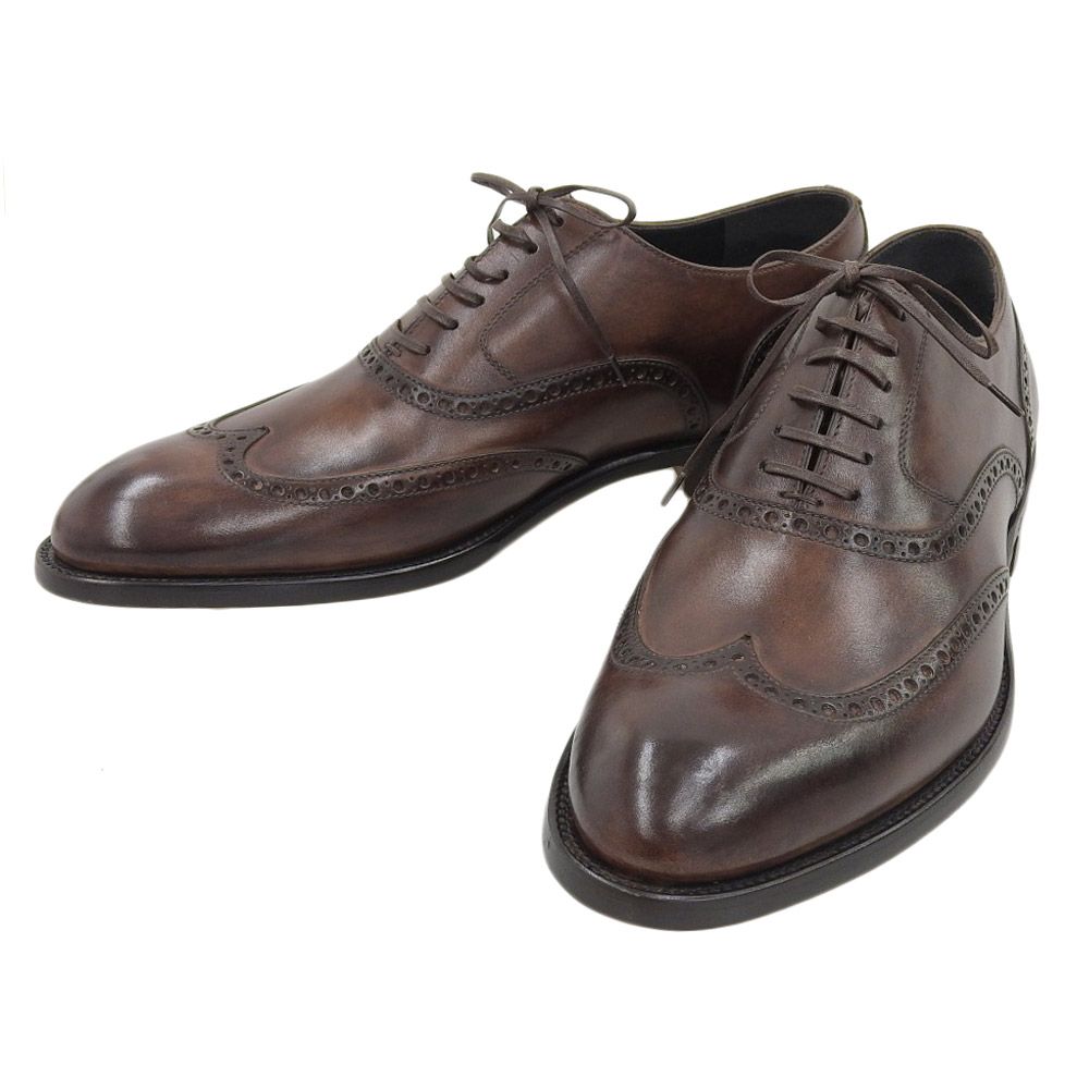 Ermenegildo Zegna COUTURE 内羽根ストレートチップ 革靴