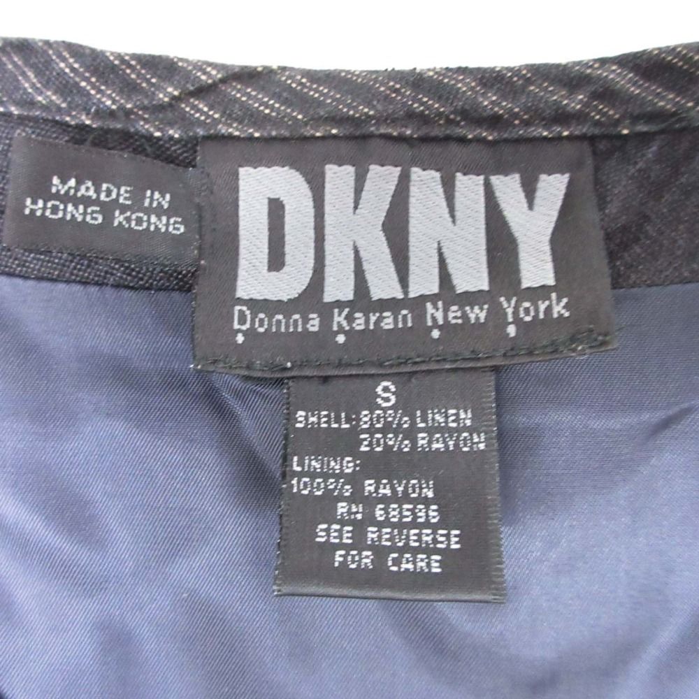 美品 90's DKNY ダナキャラン ニューヨーク リネン混 ベスト