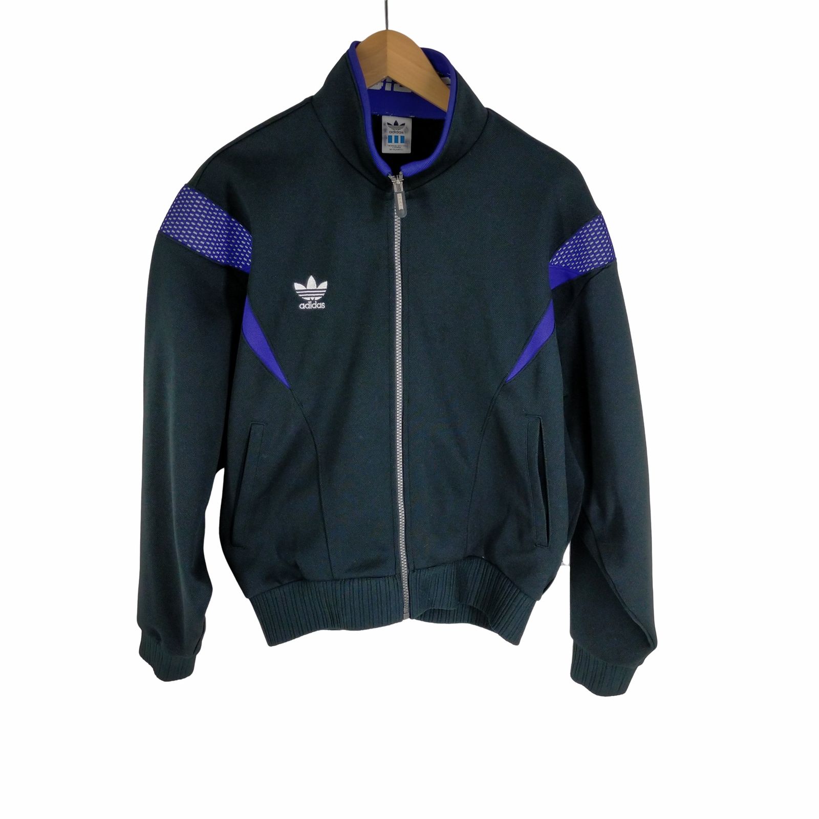 アディダス adidas 90s デサント製 トレフォイルロゴ刺しゅう トラック 