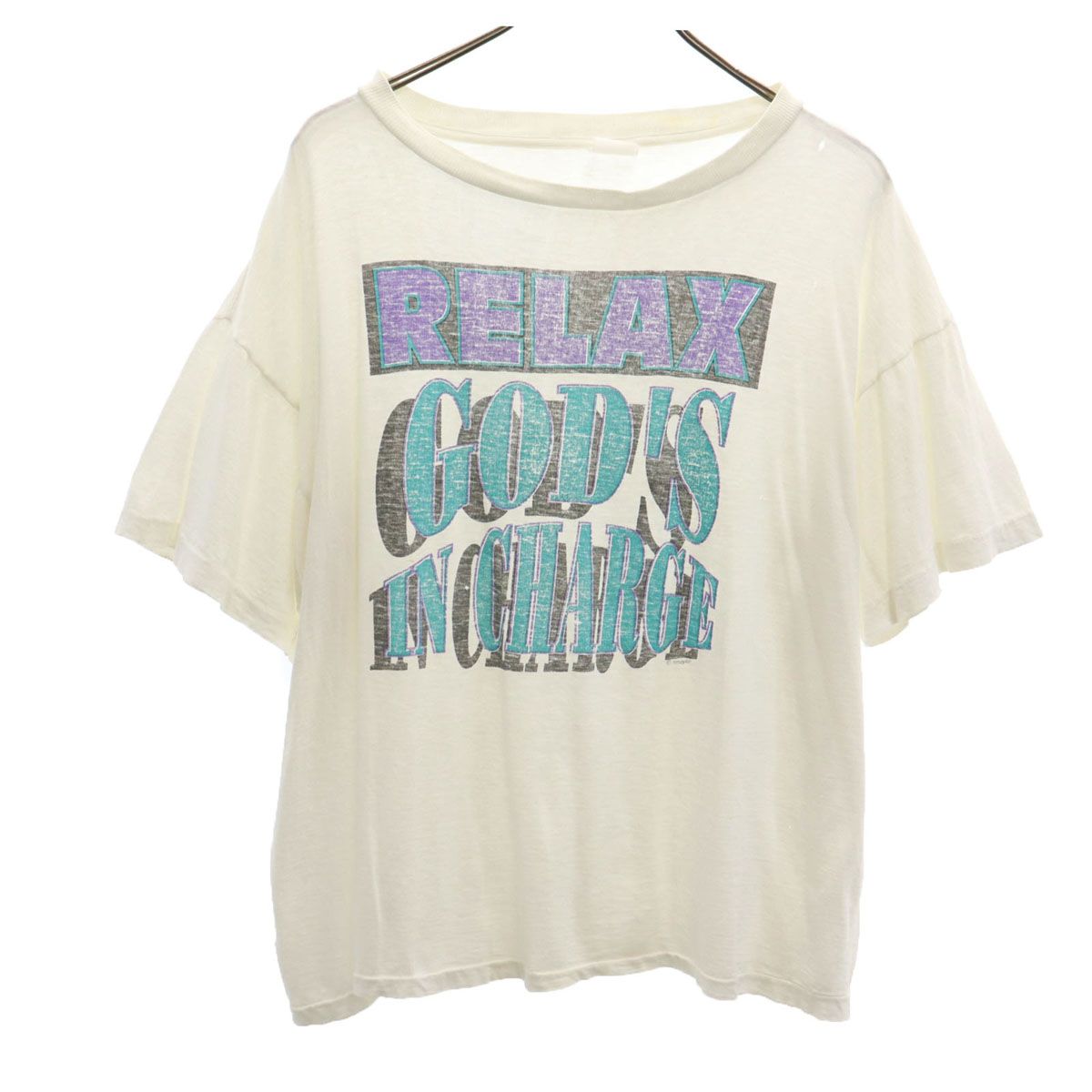 OLD オールド 80s 90s 半袖 シングルステッチ プリントロゴ Tシャツ 